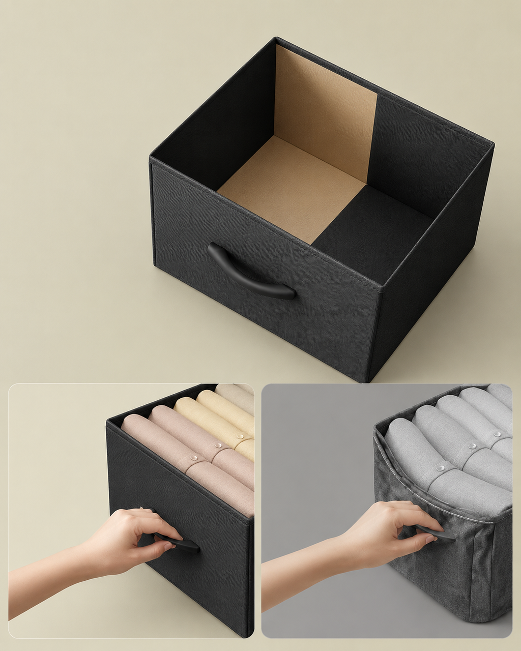 Modern Nightstand with Drawer Wooden Bedside Table Storage Cabinet End Table for Bedroom Living Room Small Space Furniture